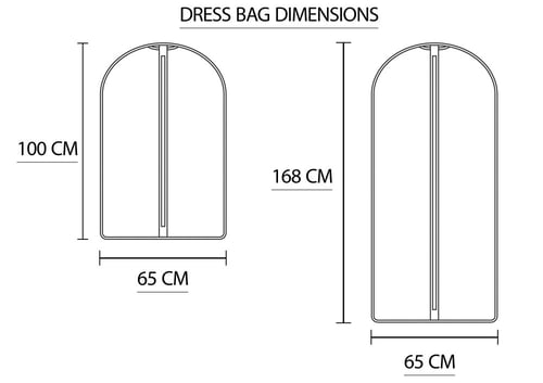 كيس فستان أبيض بنقشة مخملية عوديه مورده