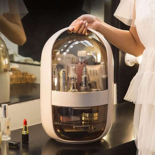 دولاب تخزين مستحضرات التجميل مع غطاء مانع للغبار و...