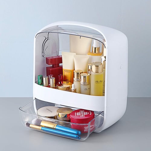 دولاب تخزين مستحضرات التجميل مع غطاء مانع للغبار و...