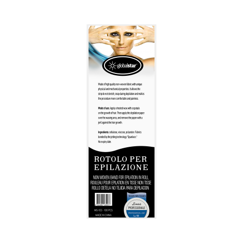ورق شمع لازالة الشعر من جلوبال ستار - 100 قطعة