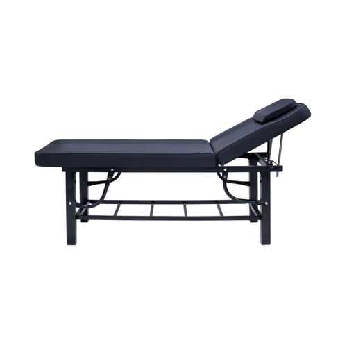 سرير مساج حديد نصف رف اسود BS-2263