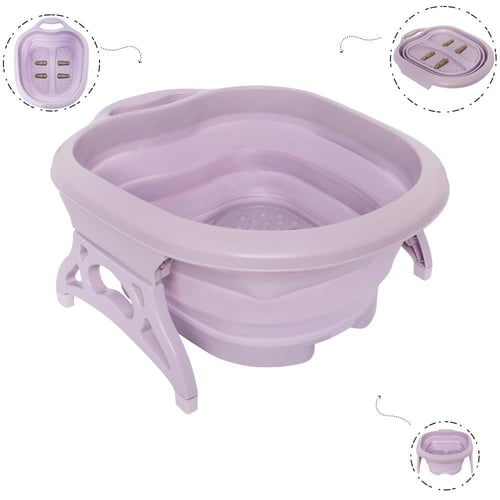 بيوتي ستار حوض اقدام ارجواني قابل للطي MG-2022