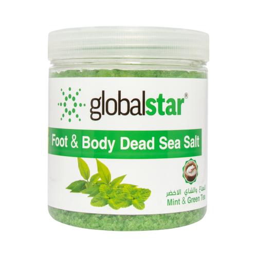 جلوبال ستار ملح الجسم والقدمين شاي ونعناع 1 كيلو