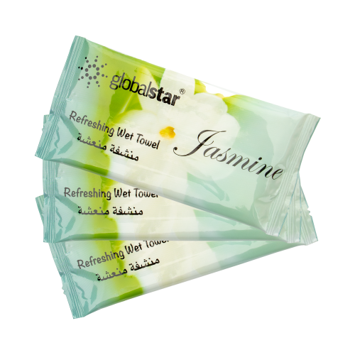 جلوبال ستار | منشفة مبللة للوجه قطنيه | بالياسمين...