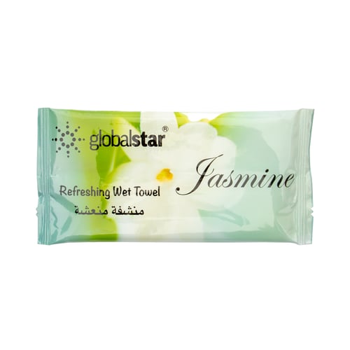 جلوبال ستار | منشفة مبللة للوجه قطنيه | بالياسمين...