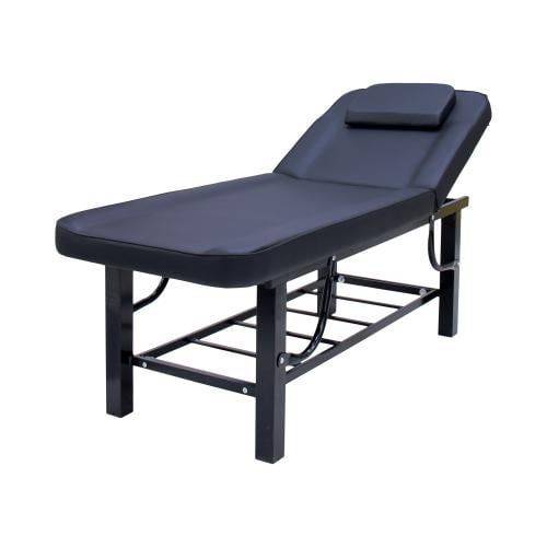 سرير مساج حديد نصف رف اسود BS-2263