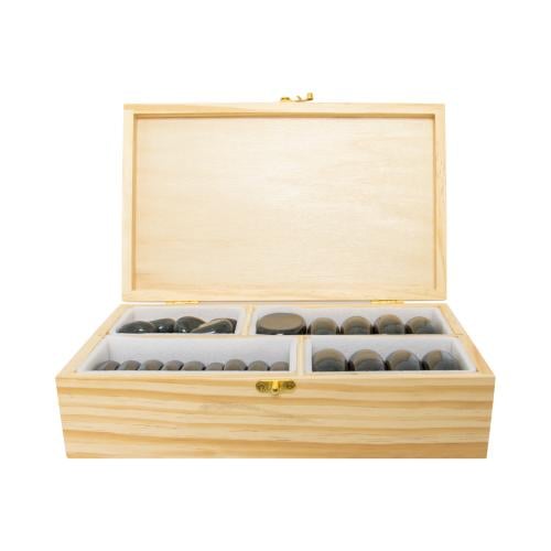 جلوبال ستار احجار 36 قطعة من الأحجار الساخنة للتدل...