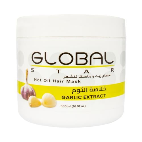 جلوبال ستار ماسك وحمام زيت شعر ثوم - 500 مل