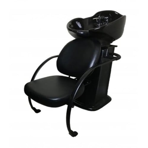 كرسي مغسلة للشعر بلون اسود كامل -6089