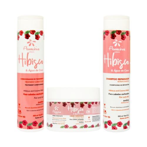 فلوراكتيف مجموعة العناية بالشعر بالكركديه وجوز اله...