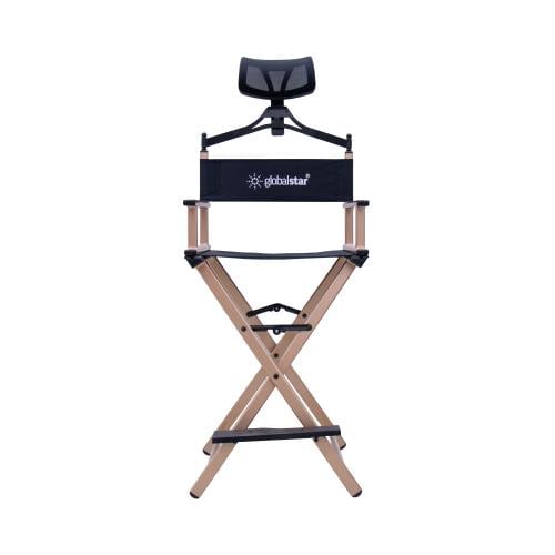 كرسي مكياج متنقل من جلوبال ذهبي بمسند راس MY