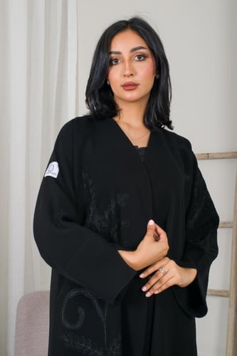 عبايه AE27 | عباية سوداء فخمة