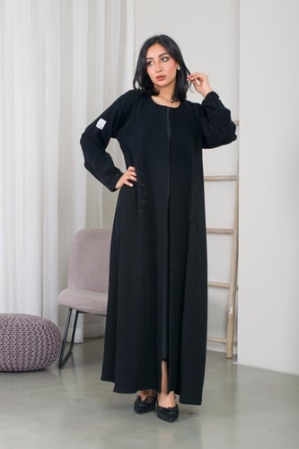 عبايه AE9 | عباية سوداء واسعة