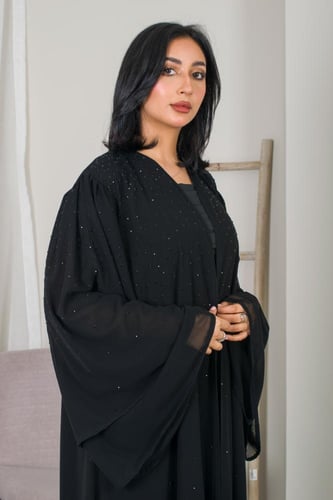 عبايه AE29 | عباية شيفون طبقات