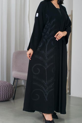 عبايه AE27 | عباية سوداء فخمة