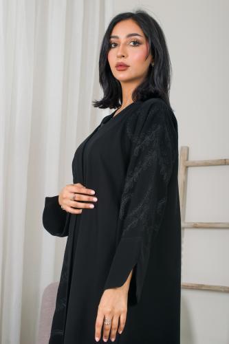 عبايه AE27 | عباية سوداء فخمة