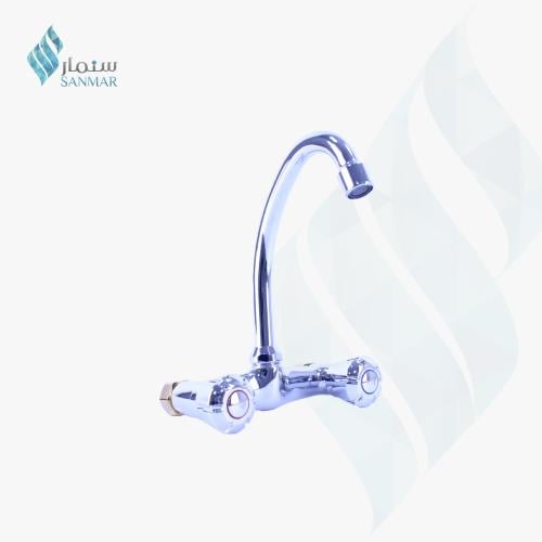 خلاط مطبخ جداري عادي بارد/ساخن سيلفر