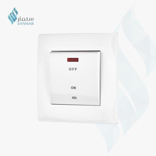 مفتاح مكيف 45 أمبير ابيض 7x7