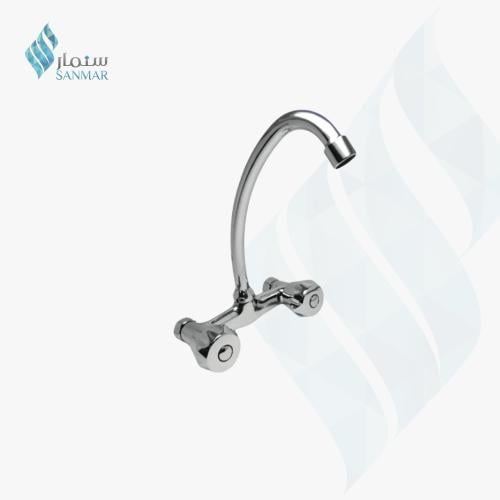 BATHROY Italian plain wall-mounted sink mixer