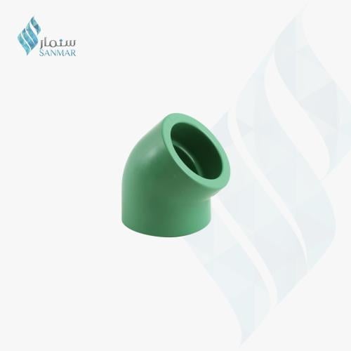 كوع مفتوح 45 درجة اخضر حراري - مقاسات متعددة