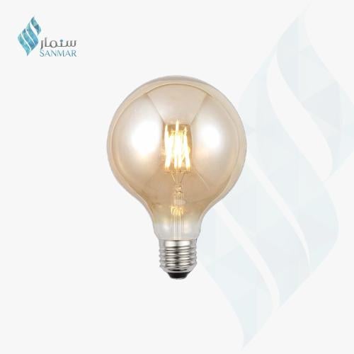 لمبة ديكور 5 واط شكل قزار دائري عسلي 9.5 سم لون عس...