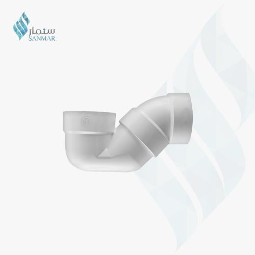 كوع ريحة بلاستيك ابيض يونايتد - مقاسات متعددة