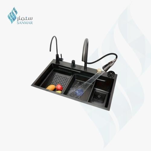 حوض مطبخ سمارت اسود كانا KA-62600