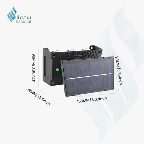 كشاف بوابة خارجي تعمل بالطاقة الشمسية مع حساس ضوء...