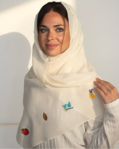 White Magic Mirror Hijab