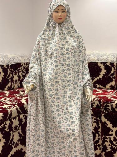 شرشف صلاة بخنق واسع ومريح قطن بارد