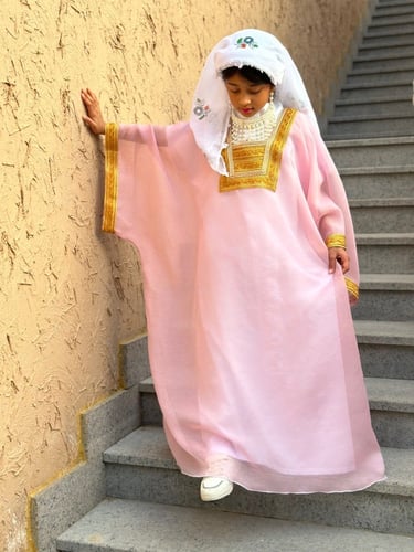 لبس حجازي وردي (4 قطع)