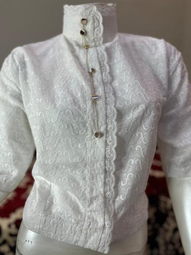 سديرية قماش ركامه ازارير ثابتة اللون افوايت