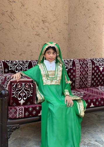 لبس حجازي اخضر فاتح (5 قطع)