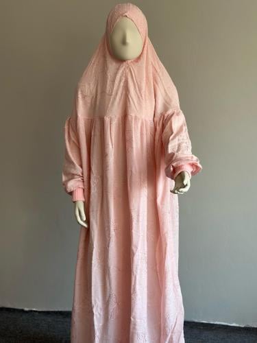 شرشف صلاة بناتي قطن بارد اللون وردي