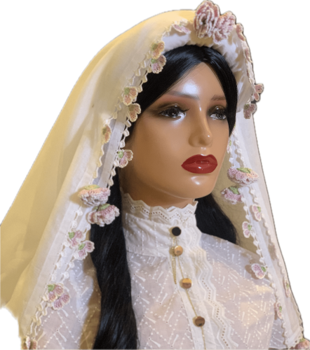 محرمة ومدورة اشمك اللون الموف