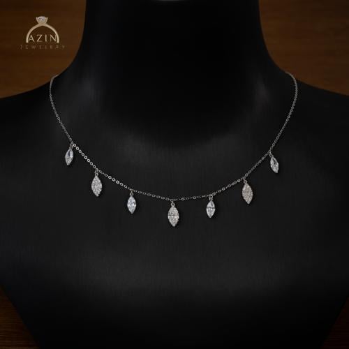 عقد شوكر ماركيز | فضة عيار 925