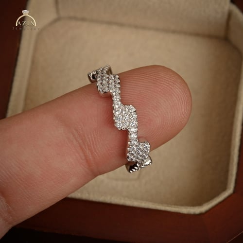 دبلة راقية مموجة | فضة عيار 925