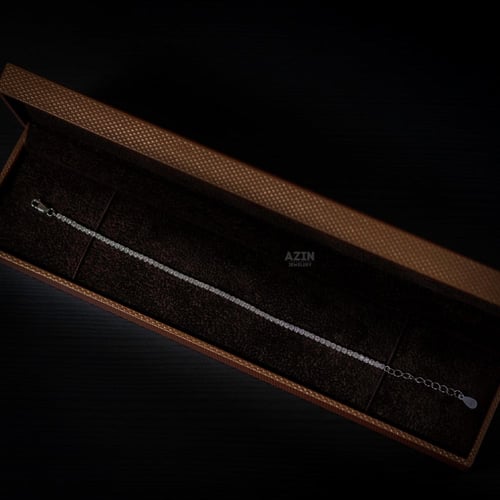 اسوارة فضة عيار 925 ، فصوص زركون