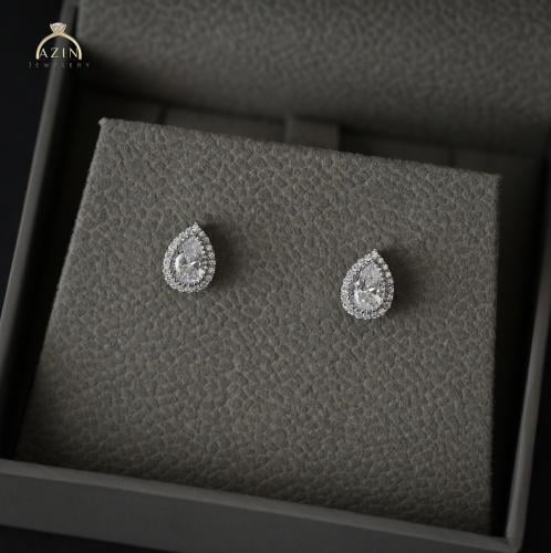 حلق دمعة ناعم | فضة عيار 925