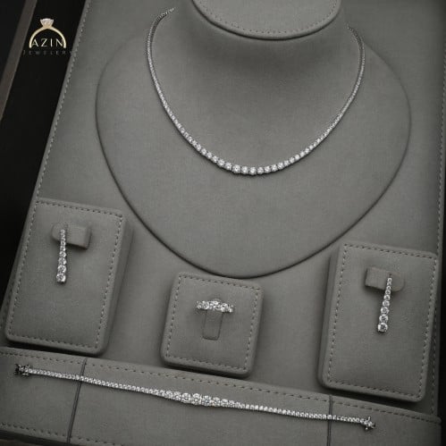 طقم تينيس ناعم 4 قطع ST-165 | فضة عيار 925