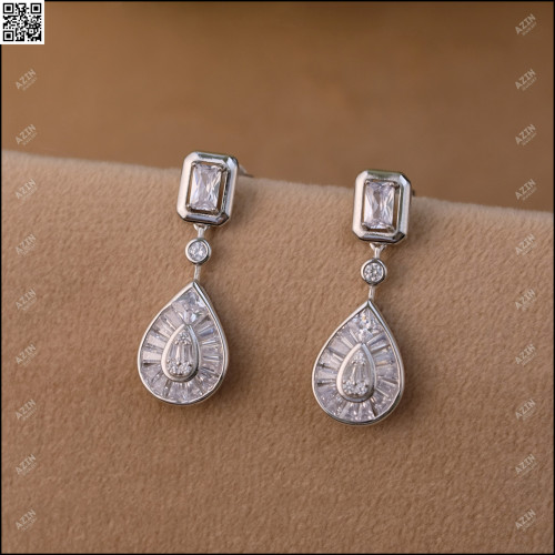 حلق دمعة باجيت ER-010 | فضة عيار 925