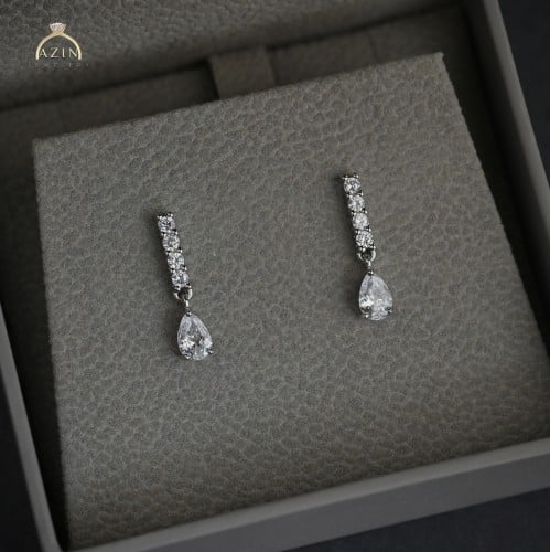 حلق دمعة ناعم | فضة عيار 925