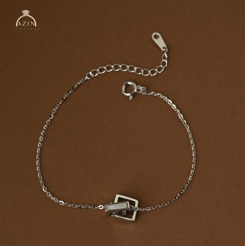 اسوارة ناعمة مطعمة بالصدف CB-022 | فضة عيار 925