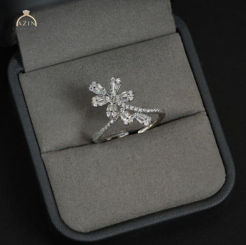 خاتم فلاور ناعم AR-110 | فضة عيار 925