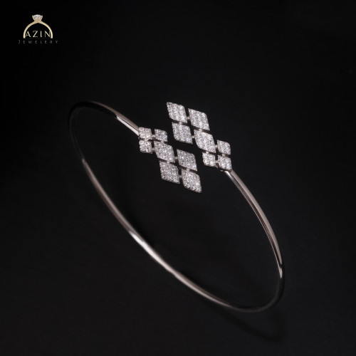 اسوارة مرصعة فصوص زركون | فضة عيار 925