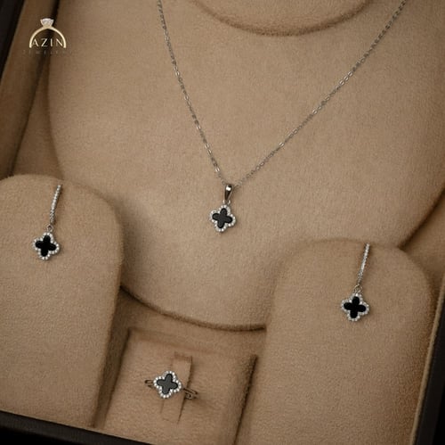 طقم ناعم تصميم وردة | فضة عيار 925