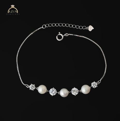 اسوارة ناعمة لؤلؤ | فضة عيار 925