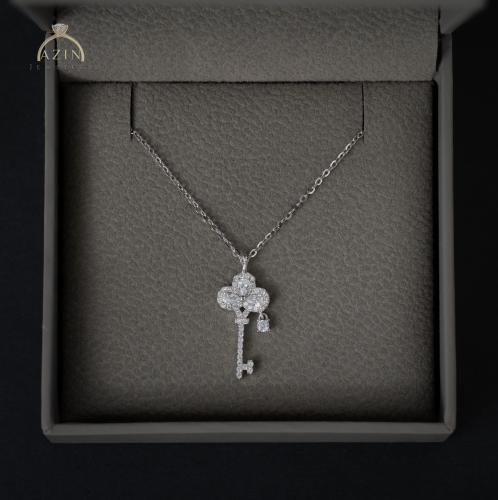 تعليقة ناعمة تصميم مفتاح حجم صغير | فضة عيار 925