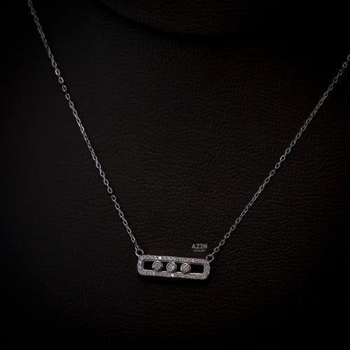 عقد ناعم مقاس وسط ، فضة عيار 925
