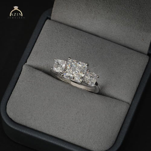 خاتم راقي تصميم الماس AR-118 | فضة عيار 925